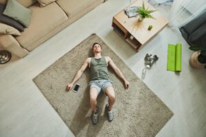 rilassamento post allenamento a casa